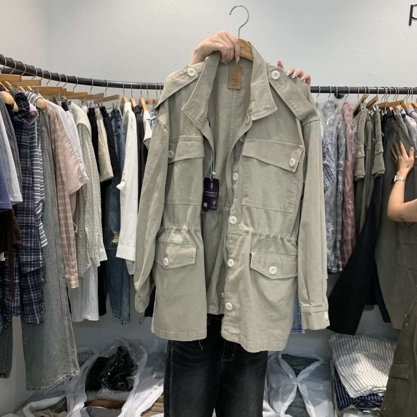ALMOND PEPE東大門實拍26秋冬新品休閑人氣時尚夾克復古ALMOND PEPE夾克