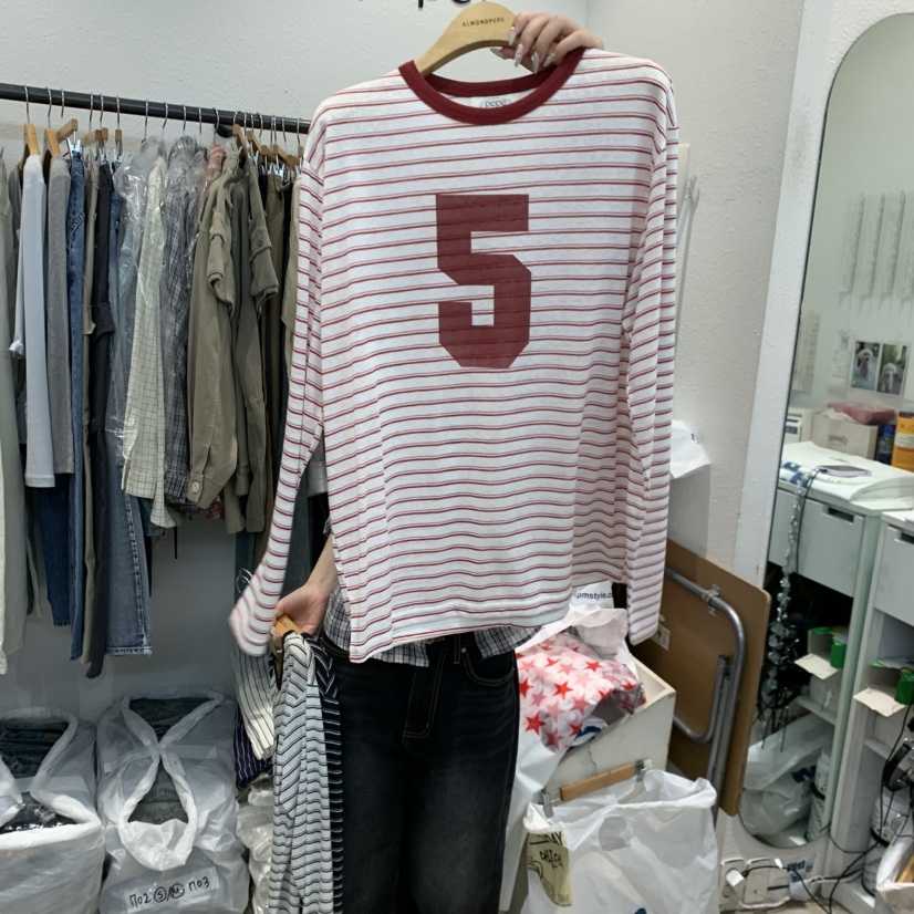ALMOND PEPE東大門直郵女裝新款人氣真品時尚推薦長袖T恤ALMOND PEPE長袖T恤