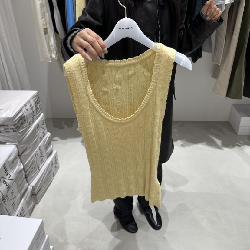 X東大門代購女士新品休閑時尚真品推薦人氣熱賣吊帶背心ARCHIVEPIECE TAG吊帶/背心