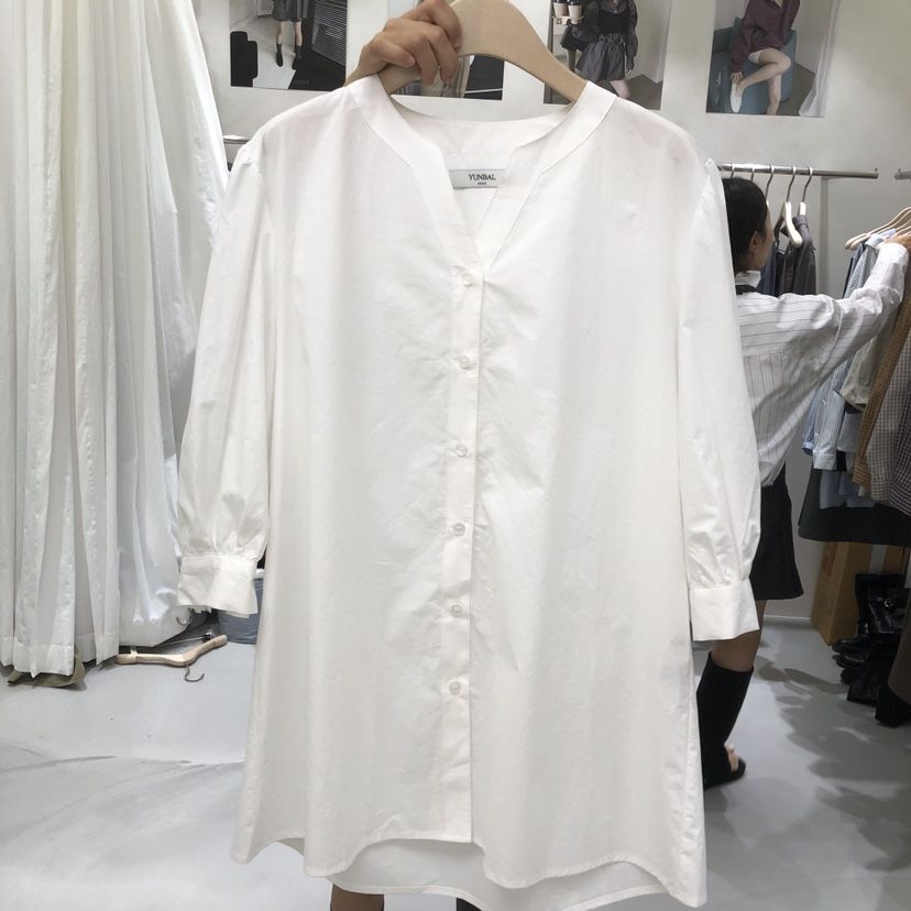 A Flan韓國直郵26秋季新品休閑人氣熱賣襯衫蕾絲衫泡泡袖AFN/FLAN EDITION襯衫/蕾絲衫