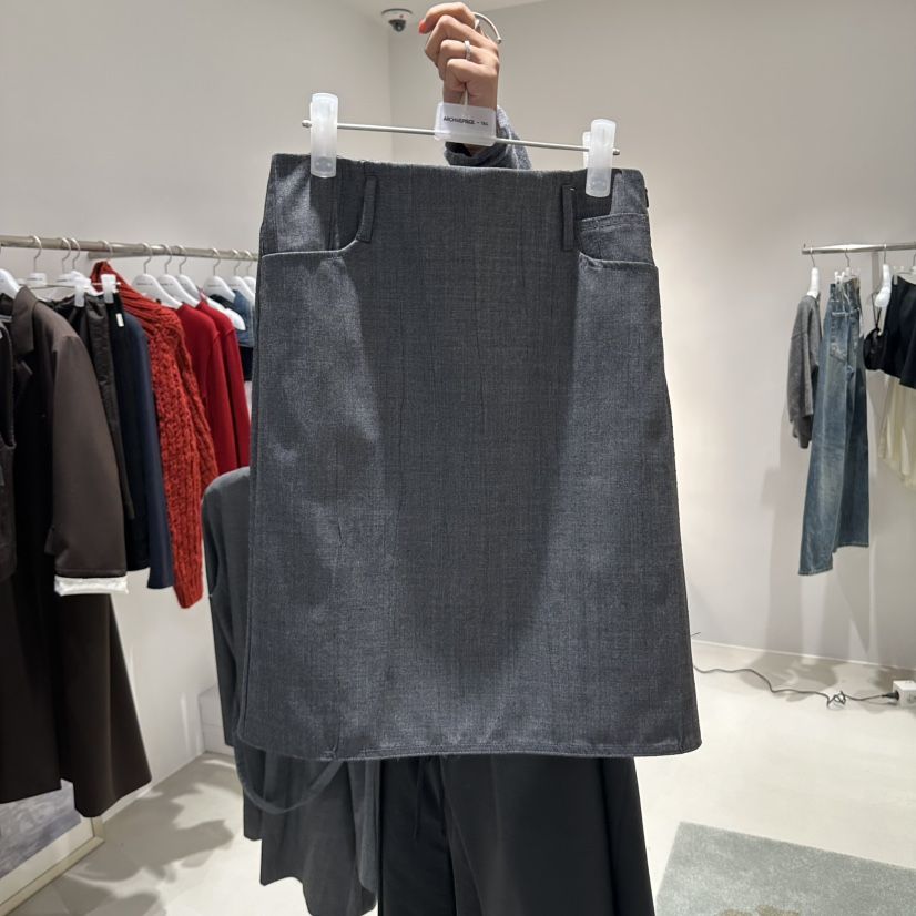 X東大門直郵女裝新品熱賣人氣休閑真品時尚半身裙中短裙羊毛ARCHIVEPIECE TAG半身裙/中短裙