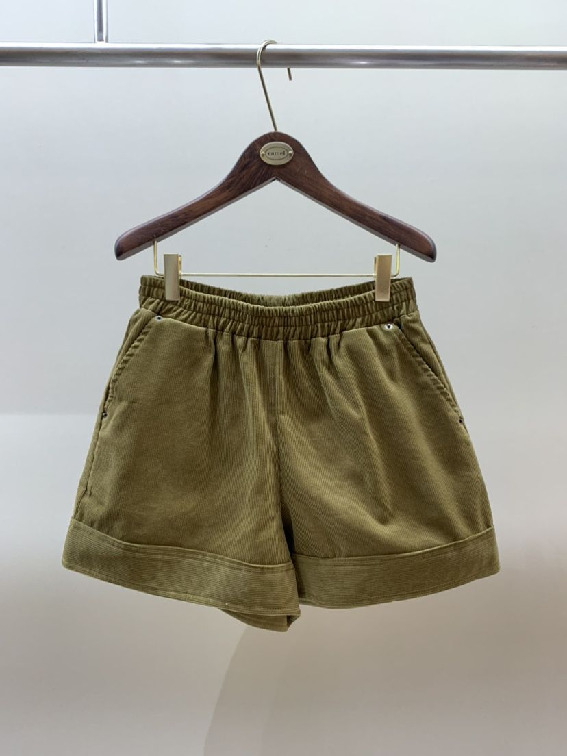 CAMEL-P東大門代購女裝新品休閑短褲燈芯絨Came_l 家短褲