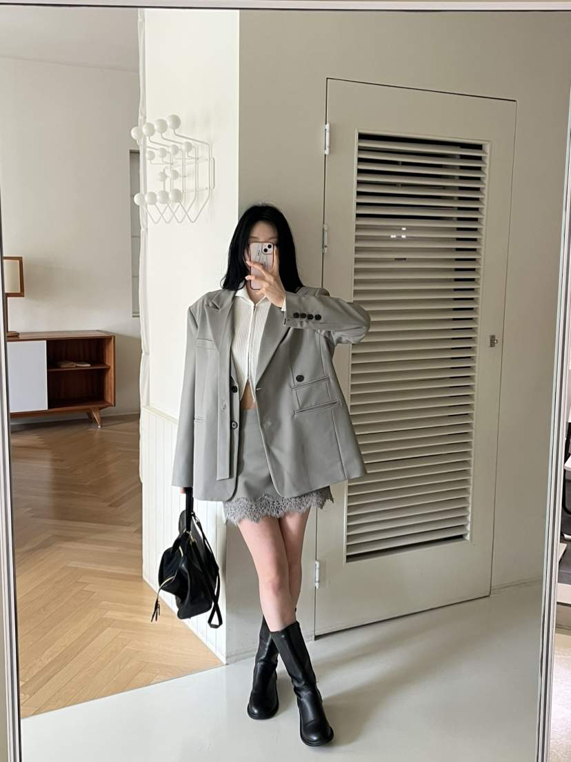 BAIE.38韓國代購女士新款時尚推薦真品人氣夾克系帶寬松BAIE.38夾克
