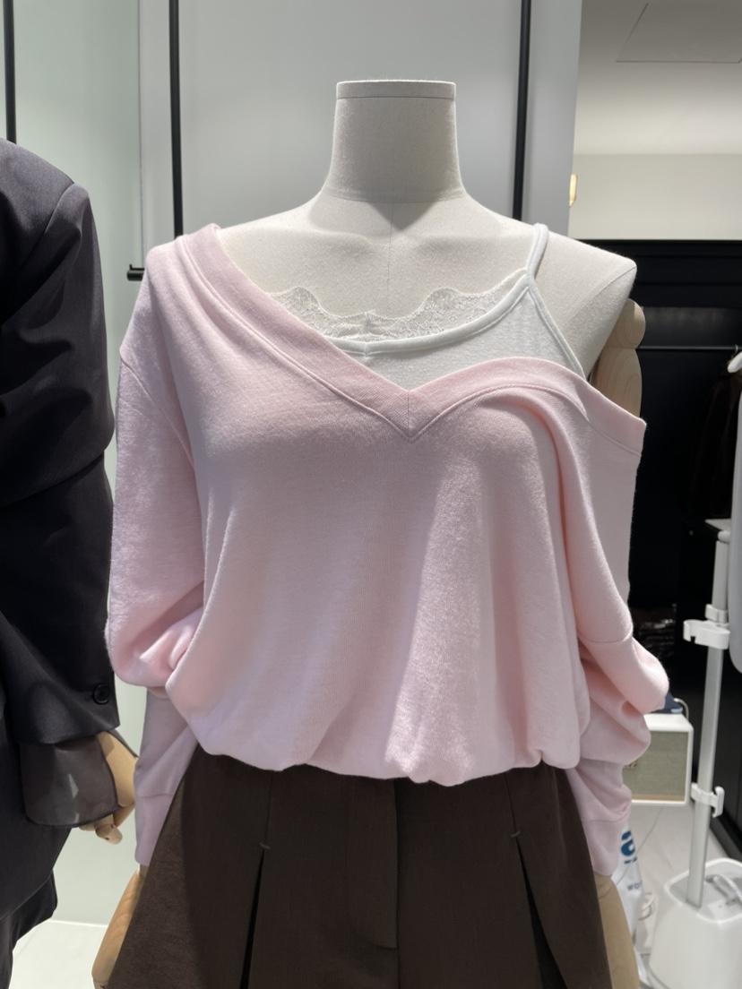 X韓國直郵女士新品人氣休閑真品推薦時尚熱賣衛衣深Vmusk衛衣