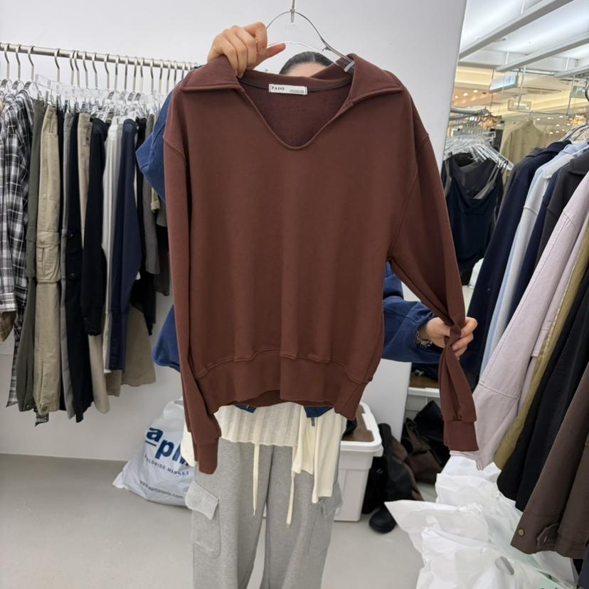PADO東大門代購女裝新品時尚推薦熱賣休閑人氣真品衛衣V領PADO衛衣