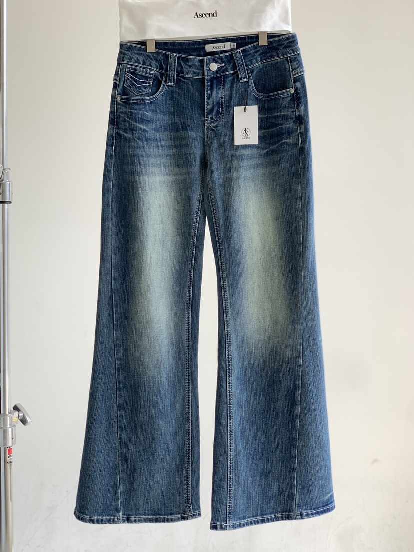 ASCEND東大門直郵26秋季新品熱賣休閑人氣推薦真品牛仔褲ASCEND牛仔褲