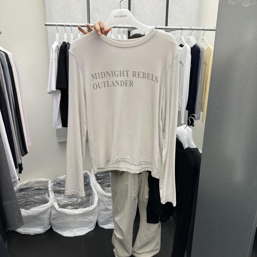 X東大門直郵26秋季新款人氣真品推薦休閑熱賣時尚長袖T恤OUTLANDER長袖T恤