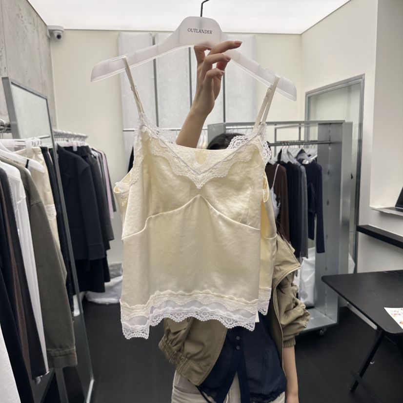 X東大門實拍26秋季新品推薦休閑熱賣時尚人氣真品吊帶背心OUTLANDER吊帶/背心
