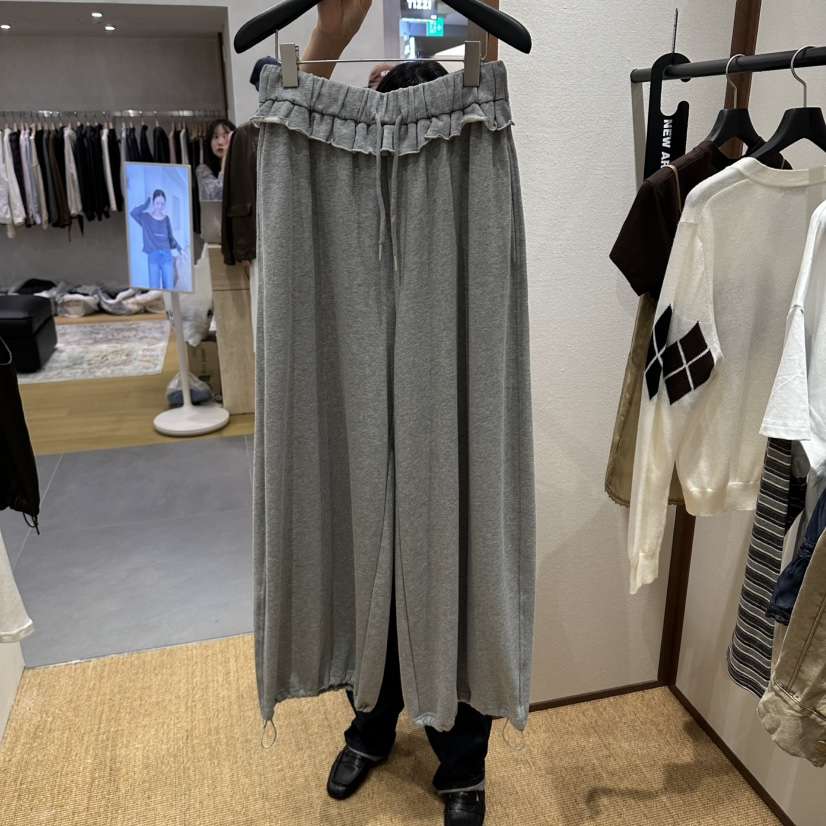 GARDEN LAYER東大門直郵女士新款熱賣推薦休閑褲荷葉邊運動GARDEN LAYER休閑褲