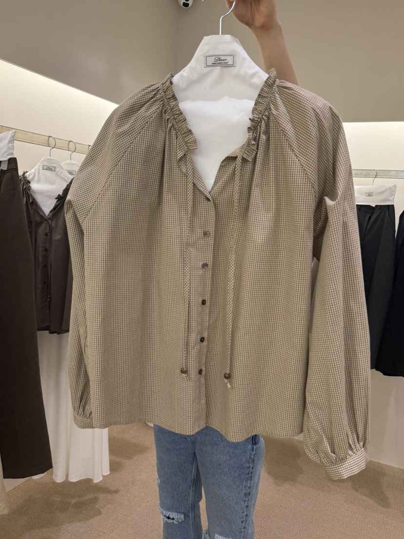 DEUO東大門代購女裝新品時尚休閑熱賣真品人氣襯衫蕾絲衫DEUO襯衫/蕾絲衫