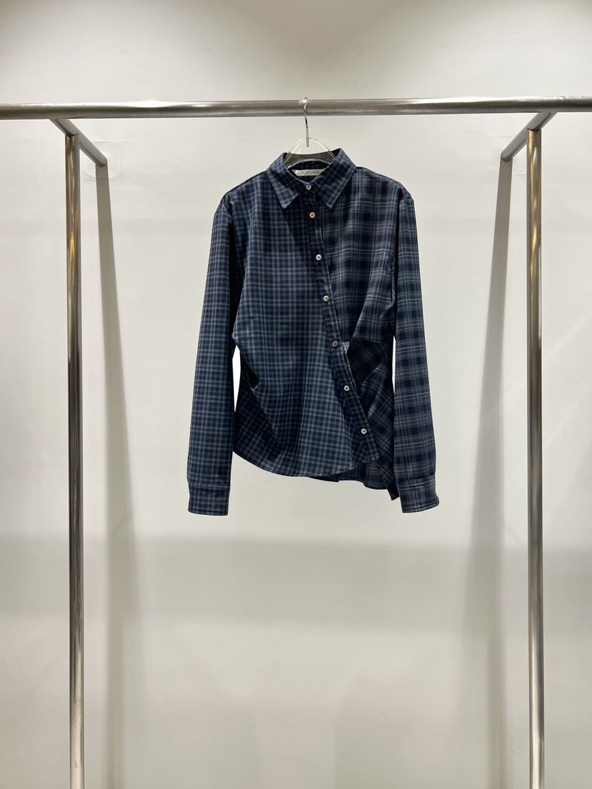 CESTLAVIE東大門實拍26秋冬新品人氣真品休閑襯衫蕾絲衫格紋CESTLAVIE襯衫/蕾絲衫