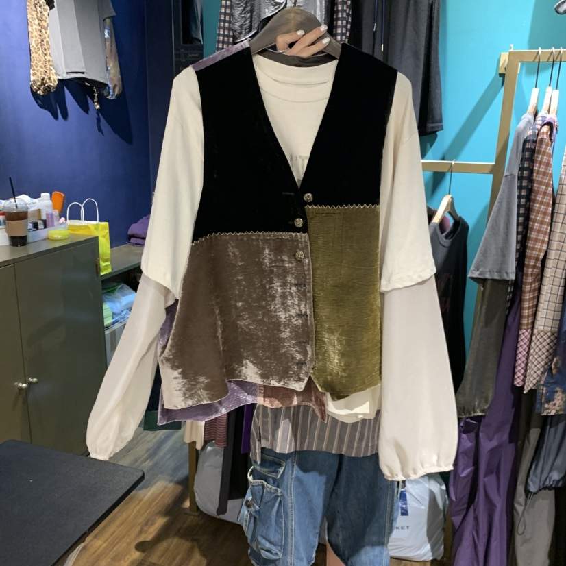 MERCI LINDA東大門實拍26秋冬新品推薦馬甲不含內搭絲綢MERCI LINDA馬甲
