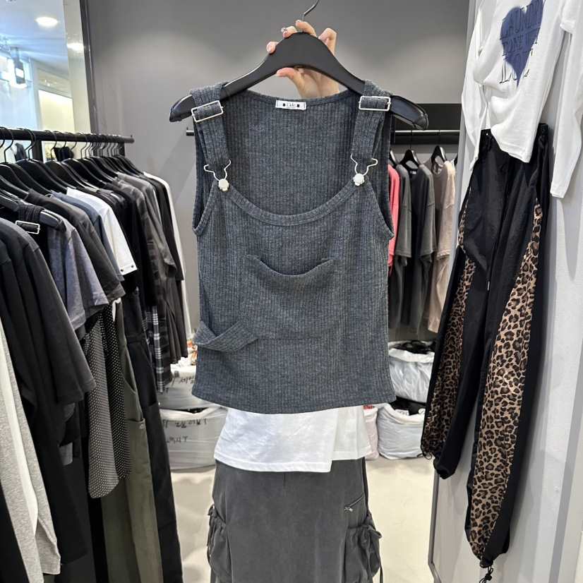 X東大門代購女士新品真品熱賣時尚人氣推薦休閑吊帶背心Cido吊帶/背心