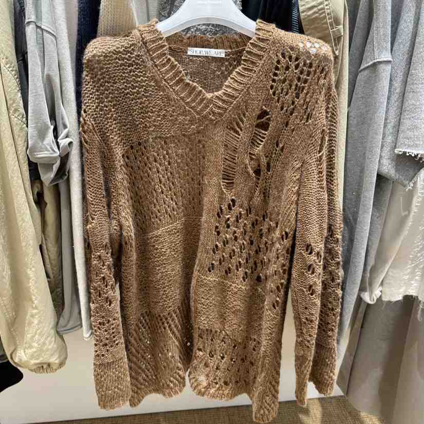 WE ARE/WELOVER東大門實拍26秋冬新品時尚人氣休閑針織衫SHOP_WE ARE針織衫