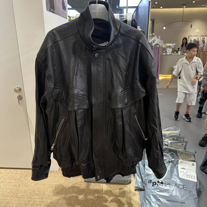 WE ARE/WELOVER韓國代購女裝新品推薦休閑真品時尚皮衣SHOP_WE ARE皮衣