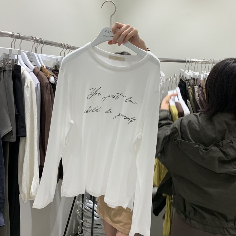 VENIR-A東大門代購女士新款推薦休閑熱賣時尚人氣長袖T恤VENIR-A長袖T恤