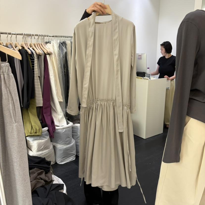 POSTMODERN韓國代購女士新款熱賣休閑真品人氣連衣裙含腰帶POSTMODERN連衣裙