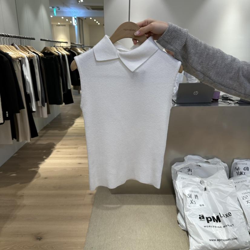 VERVEINE韓國代購女裝新品時尚人氣真品吊帶背心無袖針織衫VERVEINE吊帶/背心