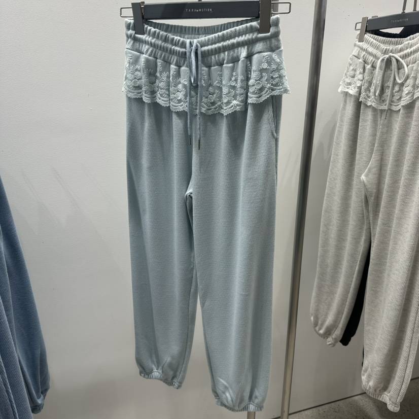 TARABY MOTION東大門代購女裝新品休閑休閑褲荷葉邊運動TARABY MOTION休閑褲