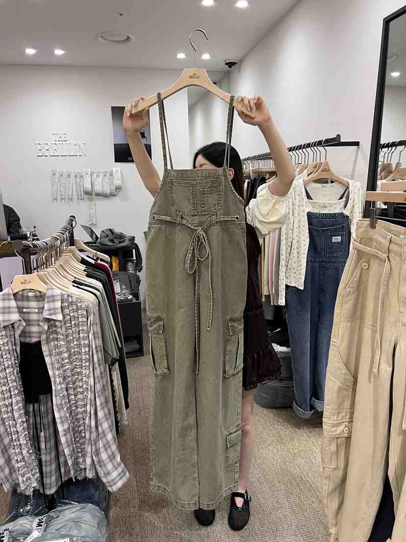 BRELLIN東大門實拍女士新款推薦熱賣時尚人氣真品休閑背帶褲BRELLIN背帶褲