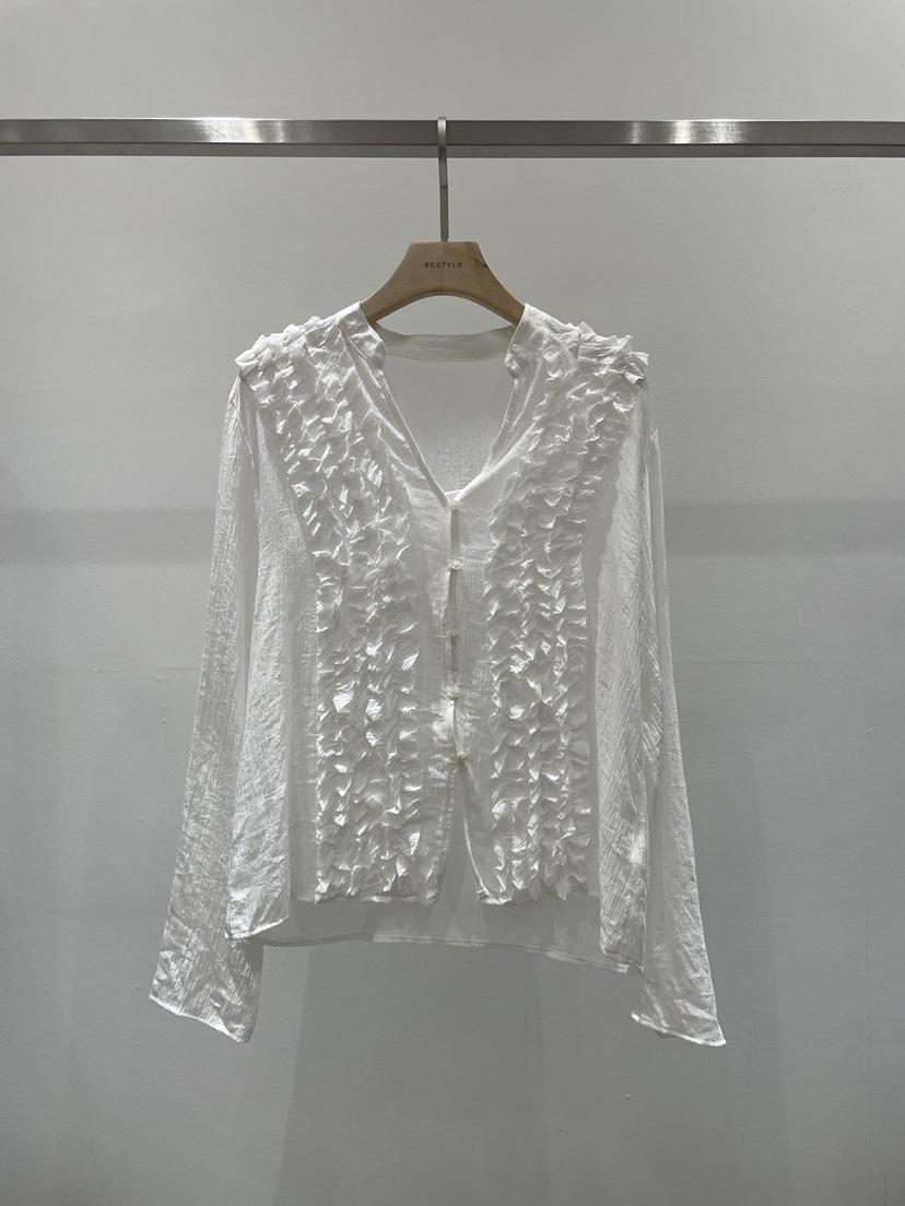 RE STYLE-Q韓國代購女裝新款推薦真品休閑熱賣襯衫蕾絲衫RE STYLE襯衫/蕾絲衫