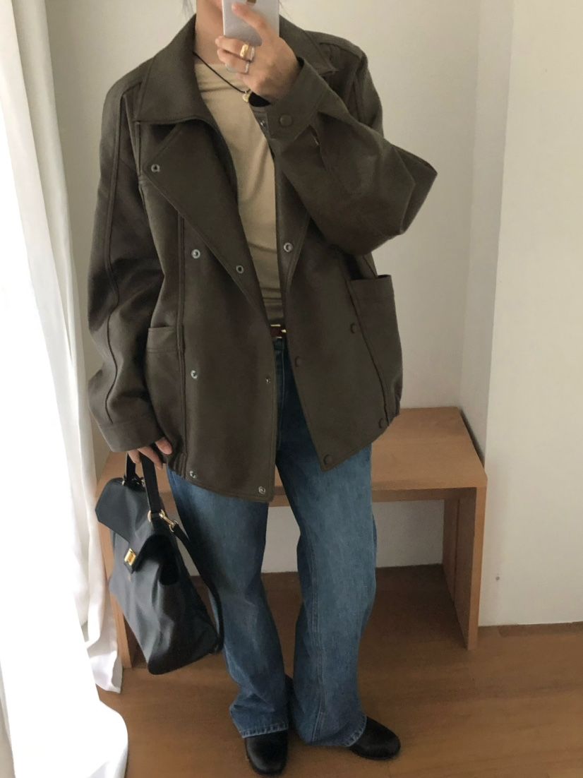OUPPT韓國代購女士新品真品休閑時尚人氣熱賣推薦皮衣OUPPT皮衣