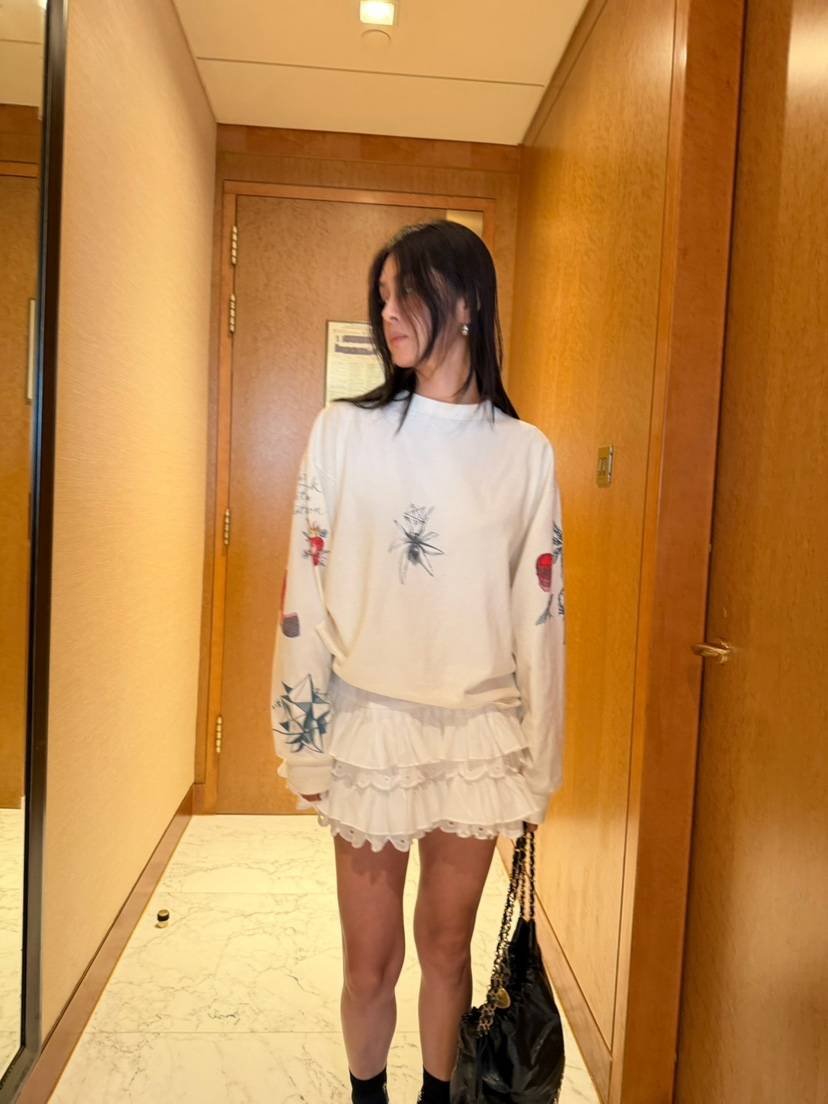 XPARTY韓國代購女裝新品熱賣時尚休閑推薦真品人氣長袖T恤XPARTY長袖T恤
