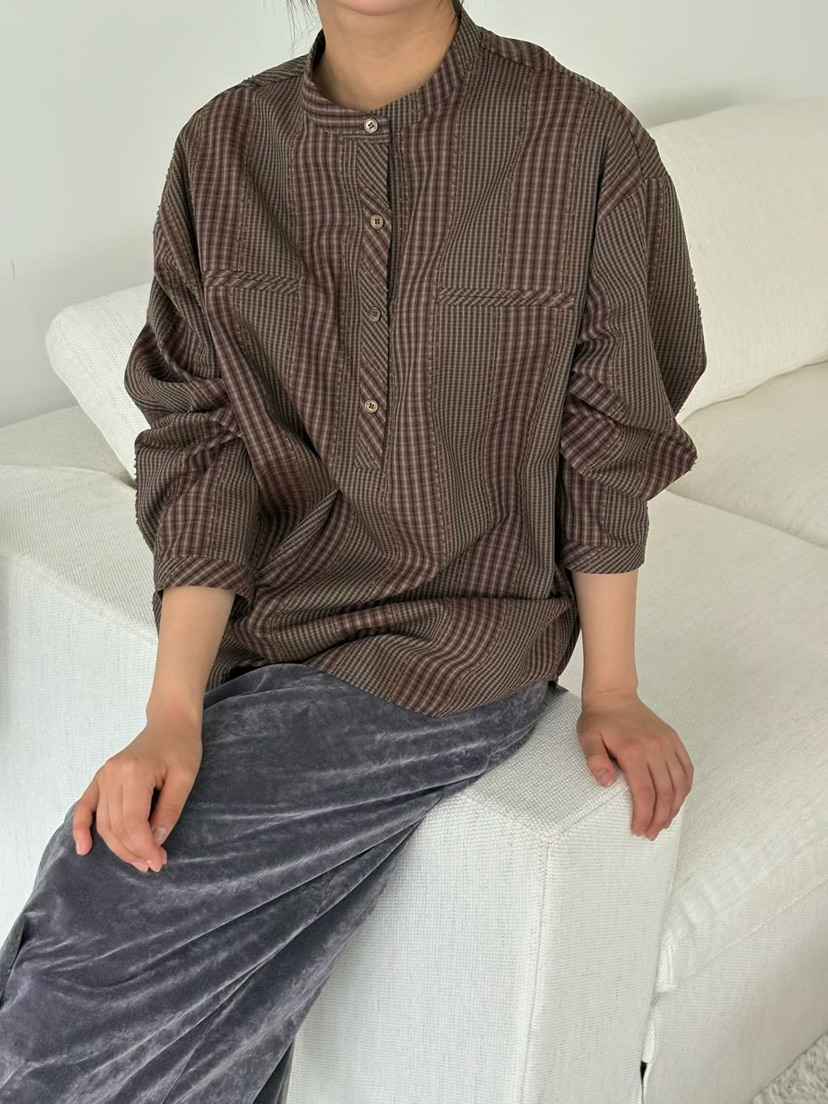 BINUS東大門實拍女士新品人氣時尚推薦休閑真品襯衫蕾絲衫BINUS襯衫/蕾絲衫