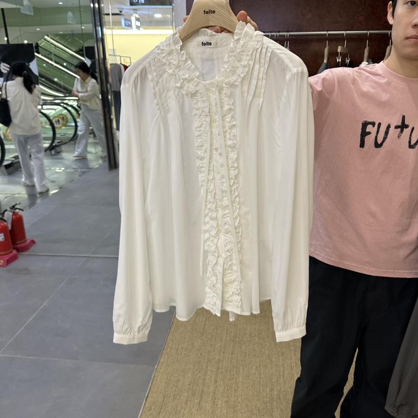 FELTE東大門直郵女裝新款時尚推薦人氣真品熱賣襯衫蕾絲衫FELTE襯衫/蕾絲衫