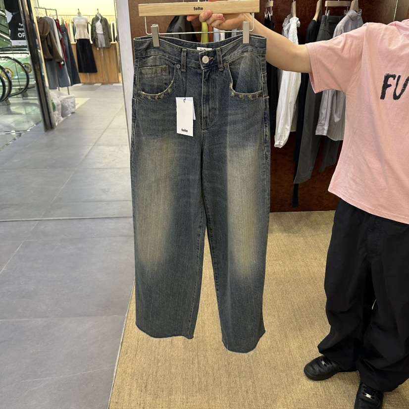 FELTE東大門直郵女士新品推薦時尚休閑人氣真品熱賣牛仔褲FELTE牛仔褲