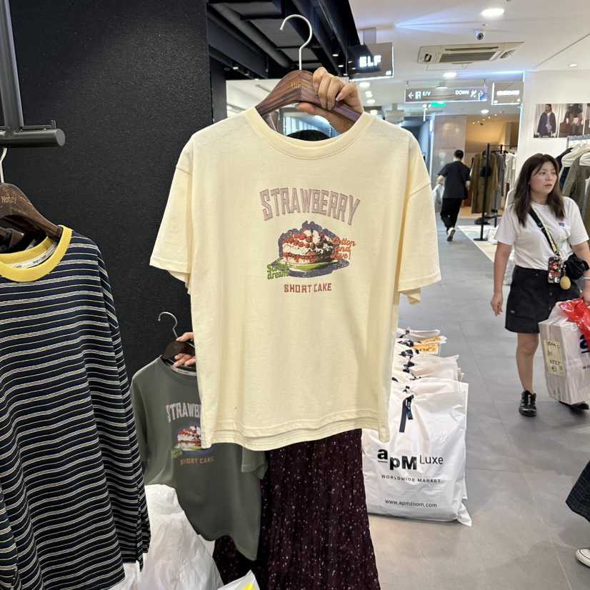 X韓國代購女士新款真品休閑時尚人氣推薦熱賣T恤HoneyT恤