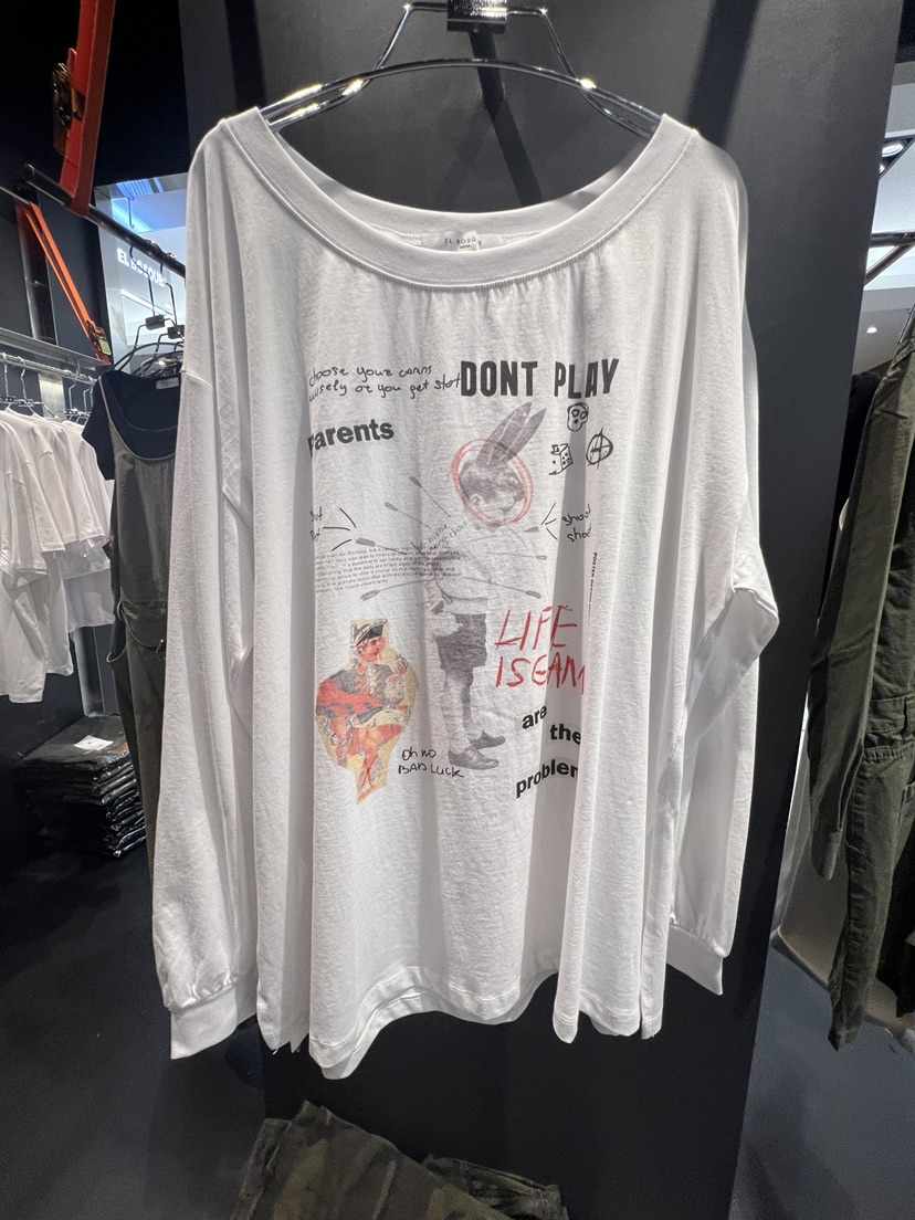 EL BOSQUE韓國直郵女裝新品真品休閑人氣時尚熱賣長袖T恤EL BOSQUE長袖T恤
