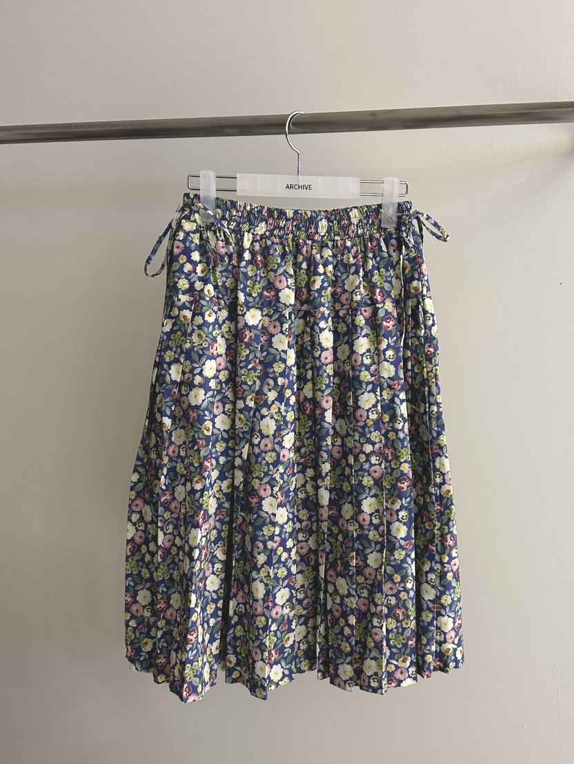 X韓國代購女士新款休閑人氣真品時尚半身裙中短裙花朵褶皺ARCHIVE半身裙/中短裙