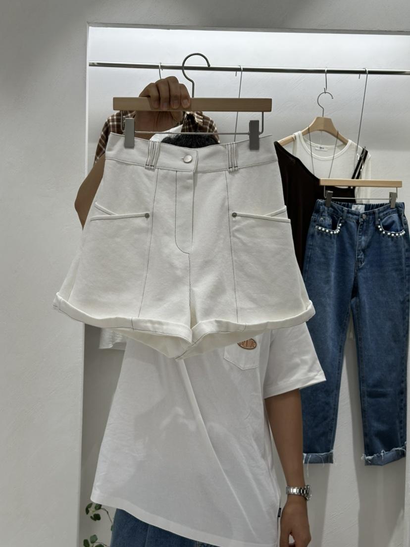 RE:FRESH-L東大門直郵女士新款熱賣推薦真品休閑短褲口袋RE:FRESH-L短褲