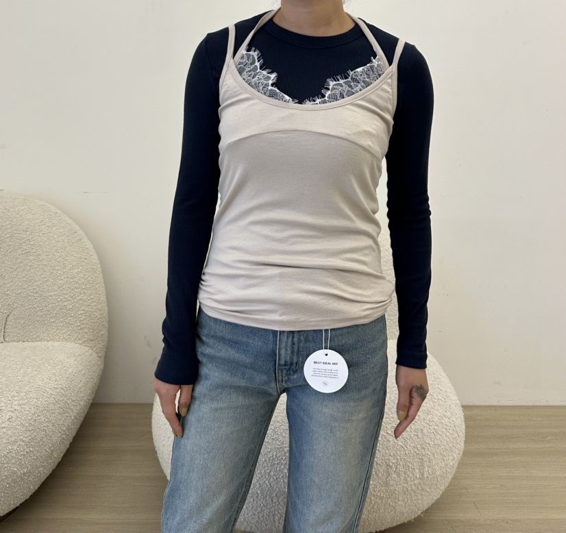 LEEHEE韓國代購女裝新款真品推薦人氣時尚熱賣吊帶背心蕾絲LEEHEE吊帶/背心