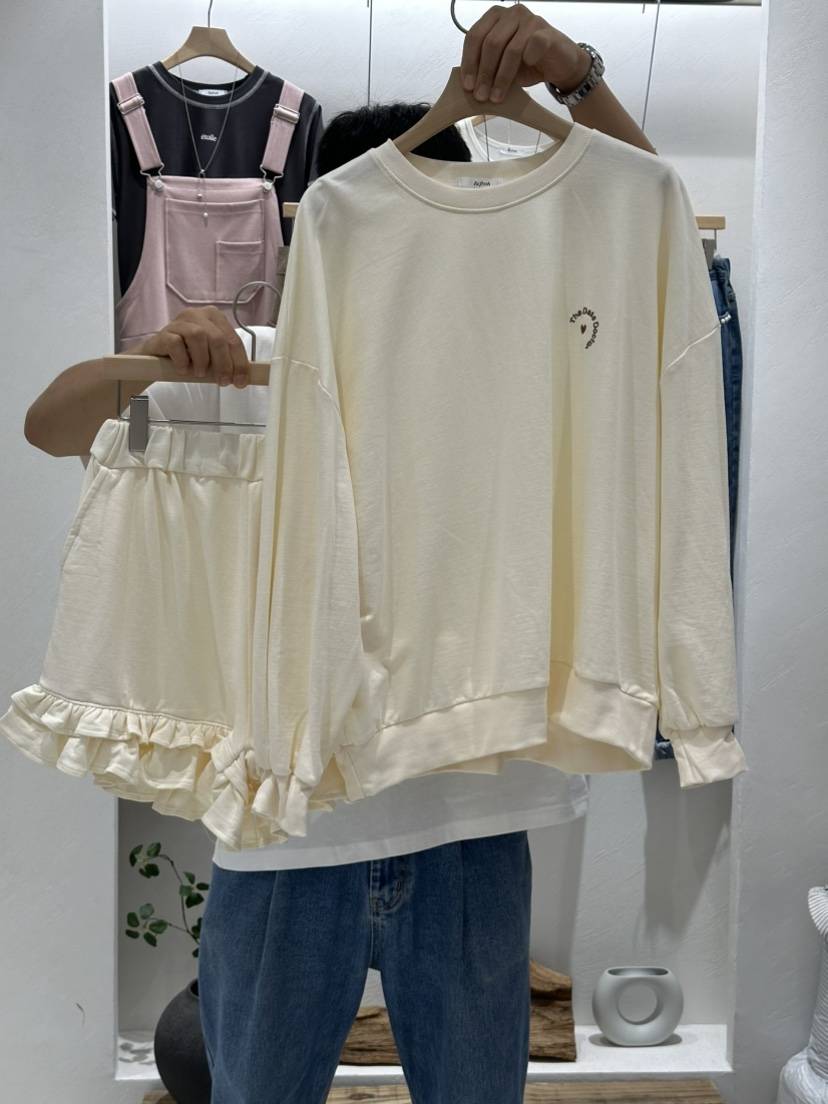 RE:FRESH-L東大門代購女士新款真品人氣時尚熱賣套裝褶邊RE:FRESH-L套裝
