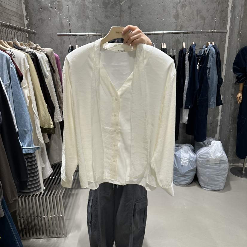 JUNI東大門代購女裝新品休閑時尚人氣真品熱賣襯衫蕾絲衫my juni襯衫/蕾絲衫