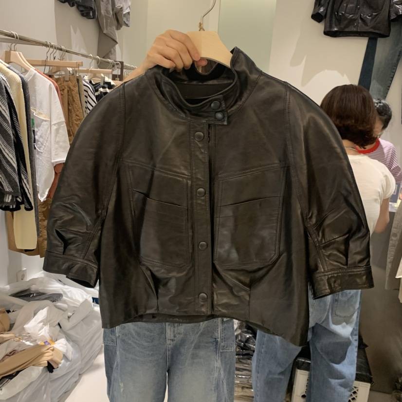 HILL TOE韓國代購女士新品休閑真品推薦人氣皮衣不含圍巾HILL TOE皮衣