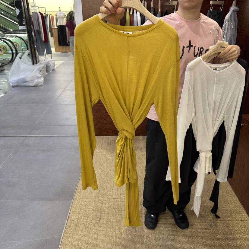 FELTE東大門實拍女裝新品休閑真品人氣熱賣推薦時尚長袖T恤felte長袖T恤