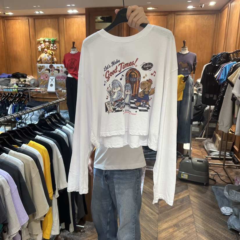 GARMENT-P東大門實拍女裝新款推薦人氣真品休閑熱賣長袖T恤GARMENT長袖T恤