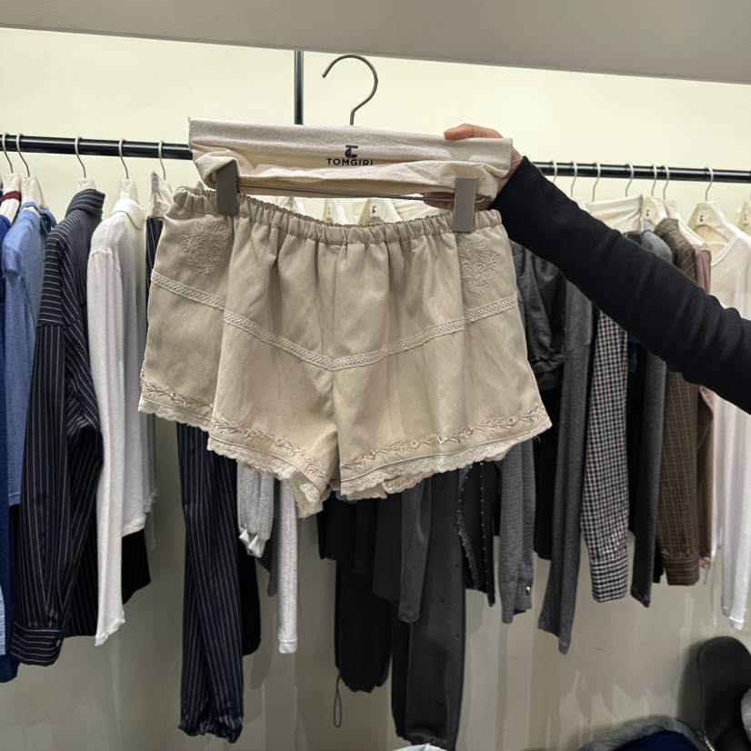 TOMGIRL韓國直郵女士新品時尚真品熱賣推薦人氣休閑短褲皮革TOMGIRL短褲