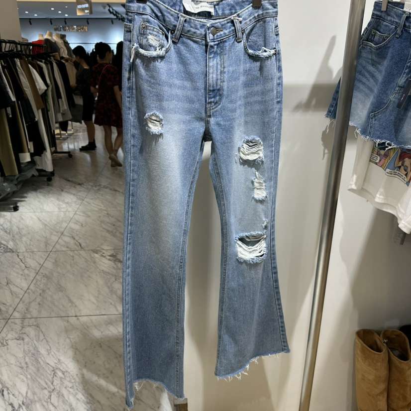 TOPDRESSING韓國代購女裝新款休閑時尚人氣推薦真品牛仔褲TOPDRESSING牛仔褲