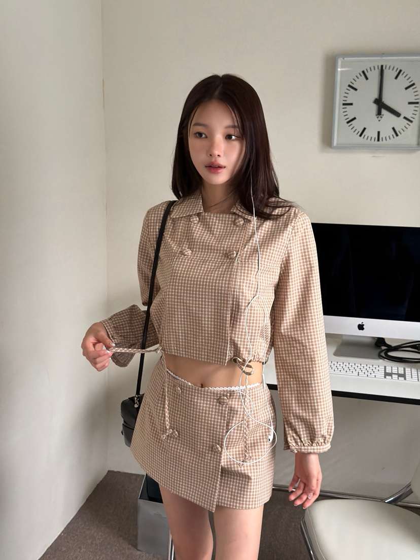 MARKE-P韓國代購女士新品時尚推薦人氣熱賣休閑夾克雙排扣MARKE-P夾克