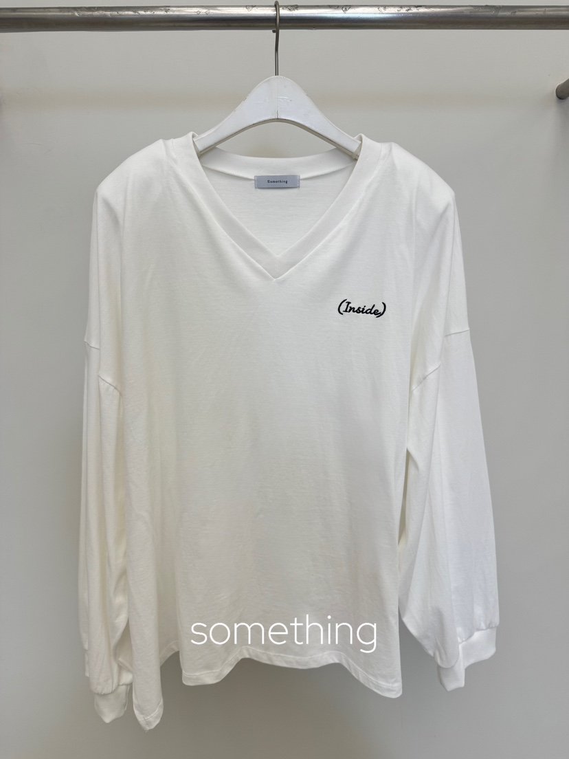 SOMETHING-L/FANCY韓國直郵女士新品熱賣推薦真品長袖T恤SOMETHING-L/FANCY長袖T恤