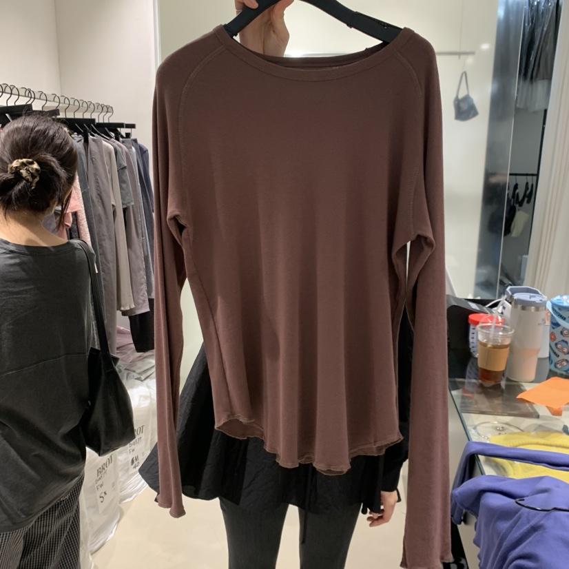 BROT東大門代購女裝新品休閑熱賣時尚推薦人氣真品長袖T恤BROT長袖T恤