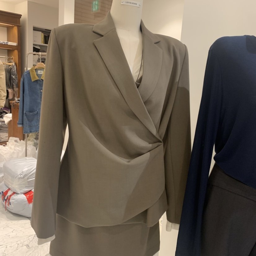 LOVE SOME韓國代購女士新款熱賣人氣休閑西裝西服不對稱LOVE SOME西裝/西服