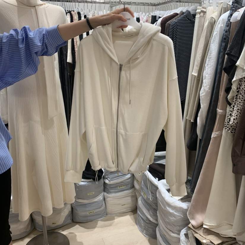 LOVE SOME東大門實拍女士新品休閑衛衣拉鏈連帽衫不含內搭LOVE SOME衛衣