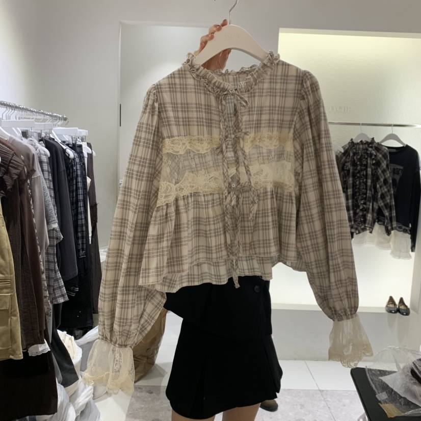 TYCHE東大門直郵女士新品休閑熱賣推薦時尚真品襯衫蕾絲衫TYCHE襯衫/蕾絲衫