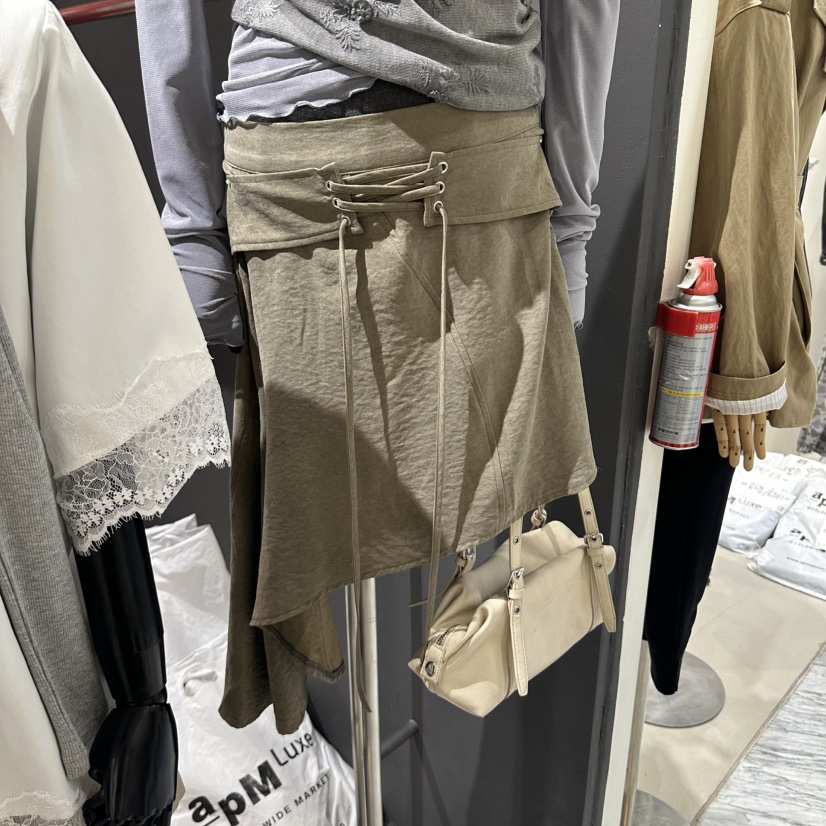 RARE CLOSET東大門直郵女士新品推薦半身裙中短裙絨面革RARE CLOSET半身裙/中短裙