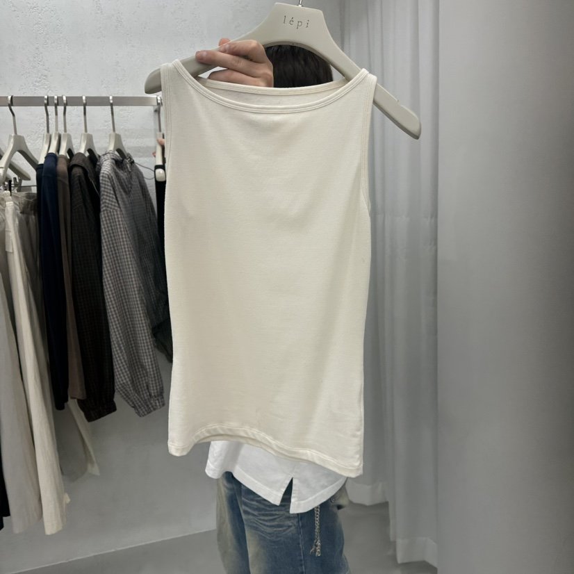 LEPI東大門直郵女士新品真品推薦熱賣時尚吊帶背心修身船領LEPI吊帶/背心